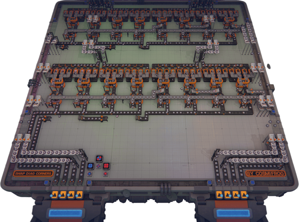 USB Platforms — Swap Diagonal Corners (Cut)